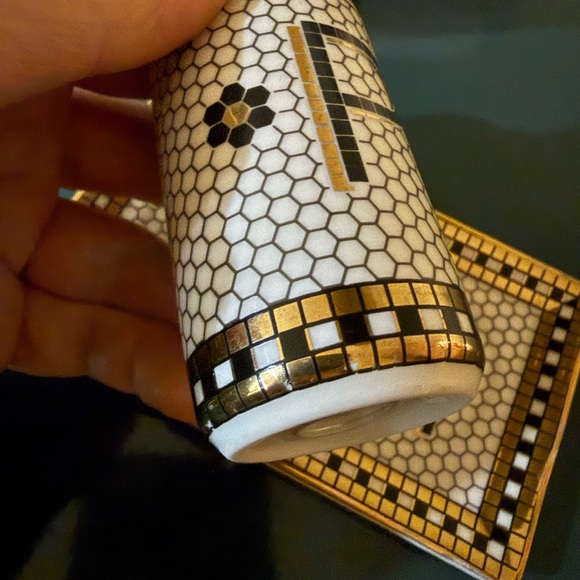 Anthropologie bistro tile salt & pepper shakers - Picture 6 of 9